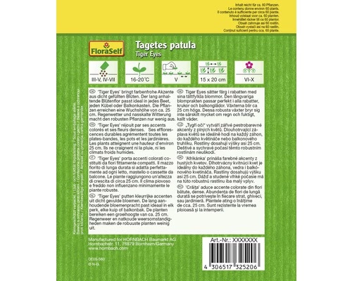 Tagetes 'Tiger Eyes' FloraSelf Samenfestes Saatgut Blumensamen 4 Tagetes 'Tiger Eyes' FloraSelf Samenfestes Saatgut Blumensamen – Bild 2