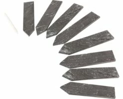 Stecketiketten Pflanzen FloraSelf Aus Schiefer, Inkl. Kreide 8 Stk