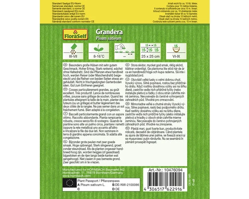Markerbse 'Grandera' FloraSelf Samenfestes Saatgut Gemüsesamen 4 Markerbse 'Grandera' FloraSelf Samenfestes Saatgut Gemüsesamen – Bild 2