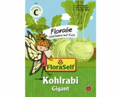 Gemüsesamen FloraSelf Floralie-Gärtnern Mit Kids Kohlrabi 'Gigant'
