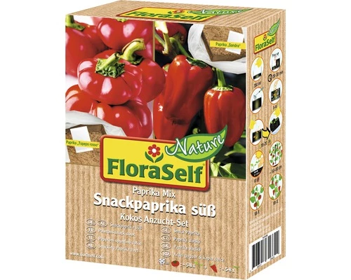Kokos Anzucht-Set Snackpaprika Süß FloraSelf Nature 4 Kokos Anzucht-Set Snackpaprika Süß FloraSelf Nature – Bild 2