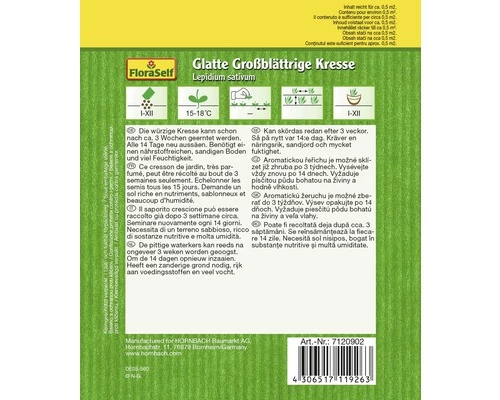 Kresse 'Glatt' FloraSelf Samenfestes Saatgut Kräutersamen 4 Kresse 'Glatt' FloraSelf Samenfestes Saatgut Kräutersamen – Bild 2