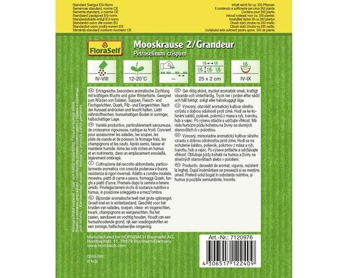 Petersilie 'Grandeur' FloraSelf Samenfestes Saatgut Kräutersamen 4 Petersilie 'Grandeur' FloraSelf Samenfestes Saatgut Kräutersamen – Bild 2