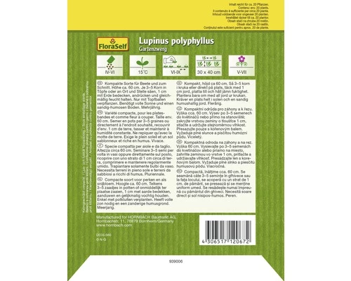 Lupine 'Gartenzwerg' FloraSelf Samenfestes Saatgut Blumensamen 4 Lupine 'Gartenzwerg' FloraSelf Samenfestes Saatgut Blumensamen – Bild 2
