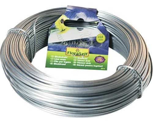 Bindedraht FloraSelf Metall Verzinkt Ø 1,4 Mm 50 M 3 Bindedraht FloraSelf Metall Verzinkt Ø 1,4 Mm 50 M