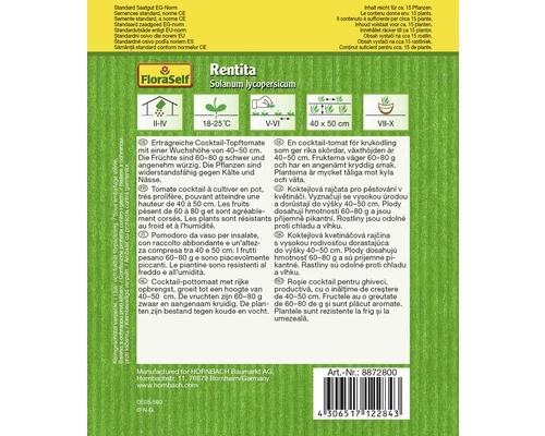 Tomate 'Hofmanns Rentita' FloraSelf Samenfestes Saatgut Gemüsesamen 4 Tomate 'Hofmanns Rentita' FloraSelf Samenfestes Saatgut Gemüsesamen – Bild 2