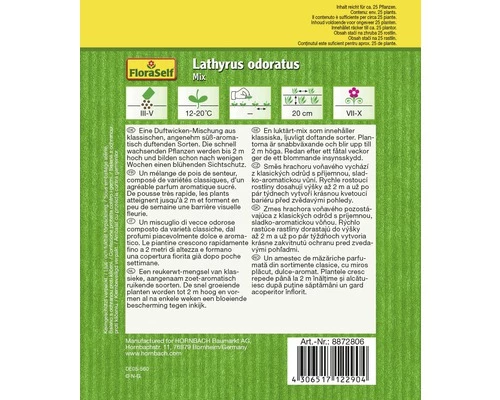 Duftwicken 'Mix' FloraSelf Samenfestes Saatgut Blumensamen 4 Duftwicken 'Mix' FloraSelf Samenfestes Saatgut Blumensamen – Bild 2
